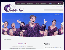 Tablet Screenshot of coastlineshowchorus.org